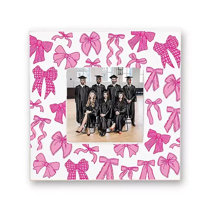 Pink Preppy Bows Picture Frame