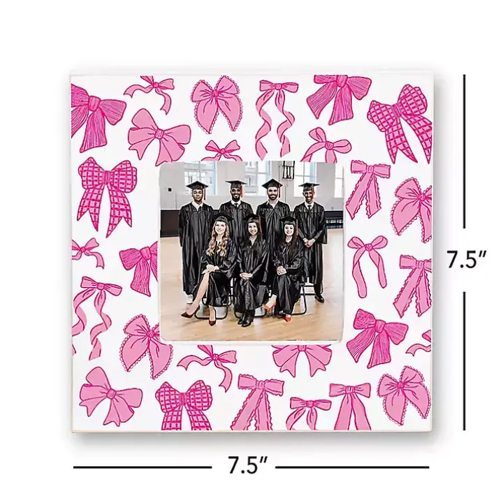 Pink Preppy Bows Picture Frame