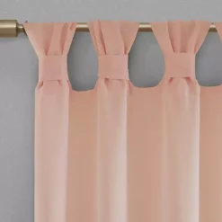 Pink Rosette Tab Top Curtain Panel, 84 in.