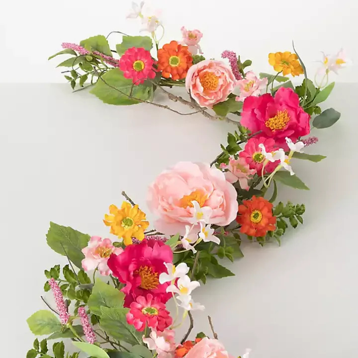 Pink Spring Floral Garland