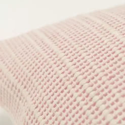 Pink Woven Throw Pillow