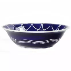 Pip Vintage Blue Floral Serving Bowl