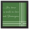 Plaid Love & Shenanigans Framed Canvas Wall Art