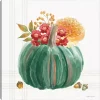 Plaid Pumpkin Harvest Canvas Art Print