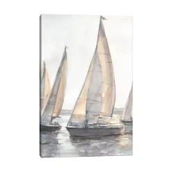 Plein Air Sailboats Canvas Art Print