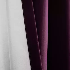 Plum Absolute Blackout Curtain Panel Set, 84 in.