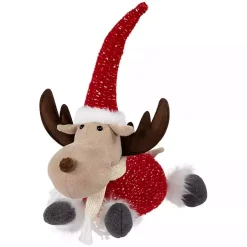 Plush Laying Moose Decoration