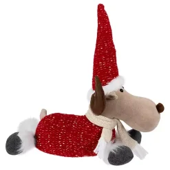 Plush Laying Moose Decoration