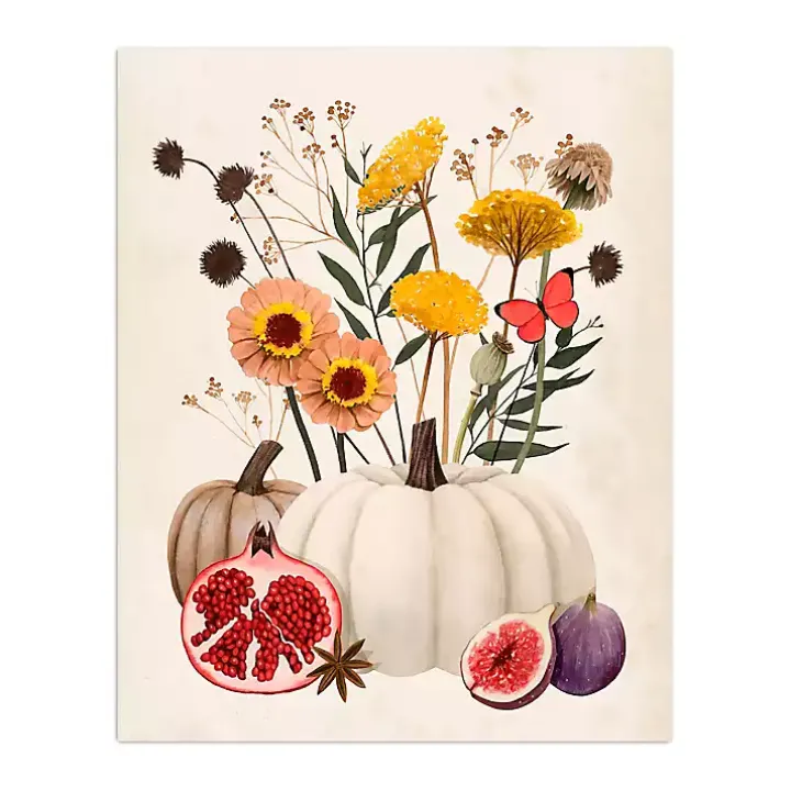 Pomegranate Harvest Canvas Wall Plaque