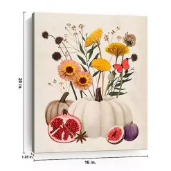 Pomegranate Harvest Canvas Wall Plaque