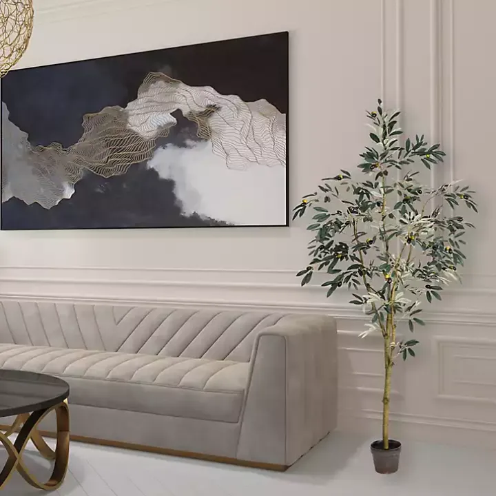 Potted Olive Branch Tree, 6 ft.