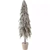 Potted Soft Touch Snowy Norfolk Pine Tree, 48 in.