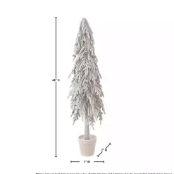 Potted Soft Touch Snowy Norfolk Pine Tree, 48 in.