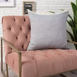 Powder Gauze Organic Fringe Throw Pillow