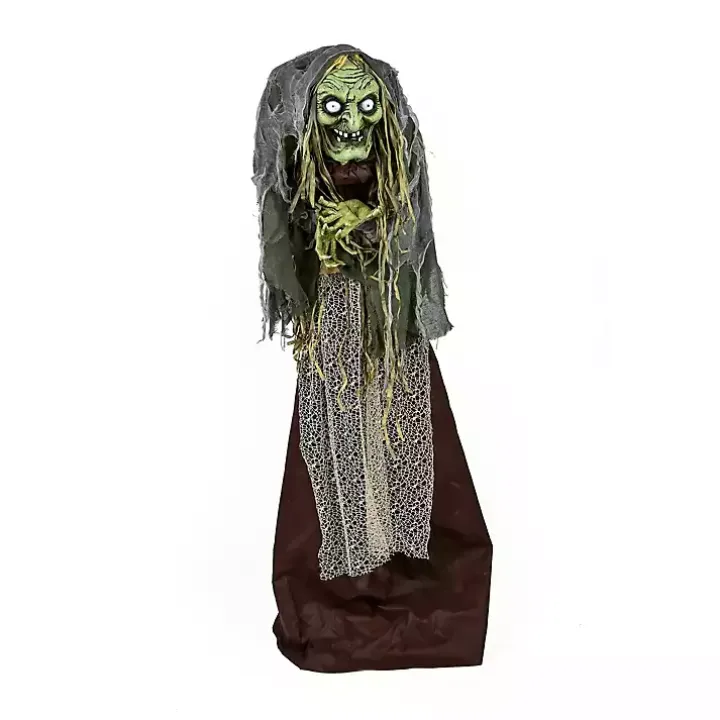 Pre-Lit Animated Shrouded Witch Outdoor Decoration