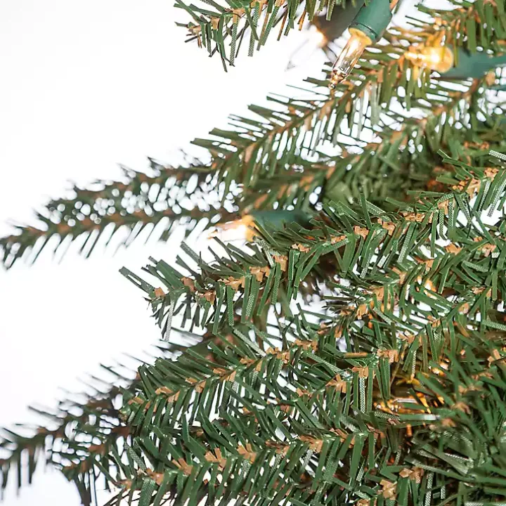 Pre-Lit Assorted Alpine Christmas Trees, Set of 3