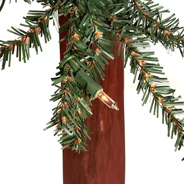 Pre-Lit Assorted Alpine Christmas Trees, Set of 3