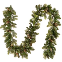 Pre-Lit Carolina Pine Christmas Garland, 9 ft.