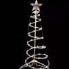 Pre-Lit Clear White Spiral Tree, 3 ft.