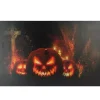 Pre-Lit Jack O' Lantern Cemetery Canvas Art Print