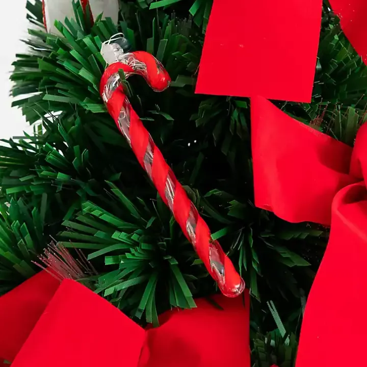 Pre-Lit Red Bow Christmas Tree Arrangement