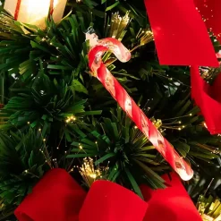 Pre-Lit Red Bow Christmas Tree Arrangement