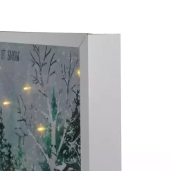 Pre-Lit Snowglobe Landscape Framed Art Print