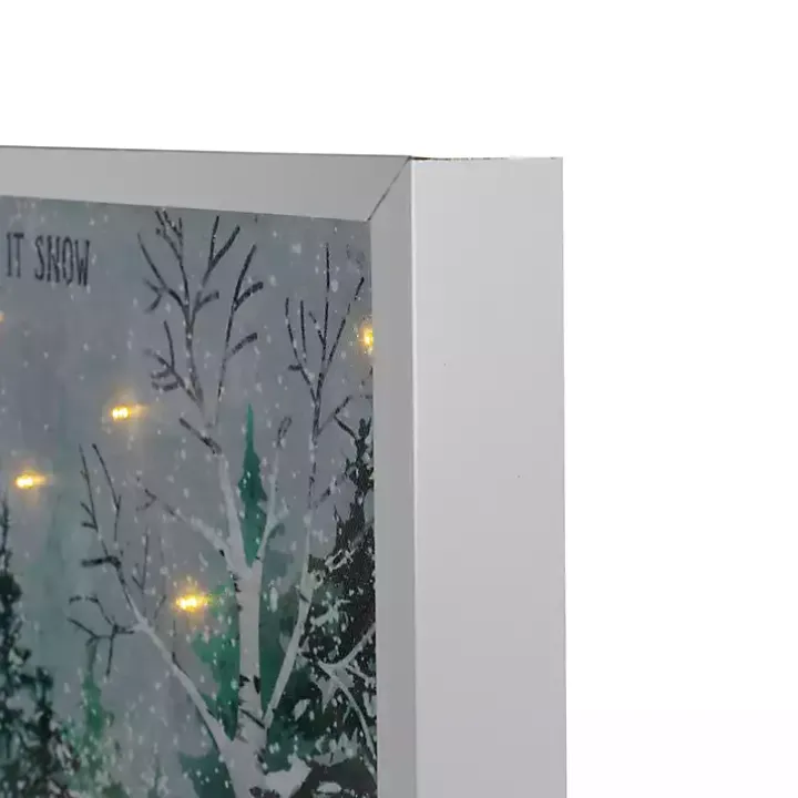 Pre-Lit Snowglobe Landscape Framed Art Print