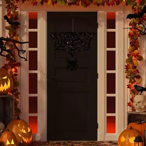 Pre-Lit Spider and Web Outdoor Decoration