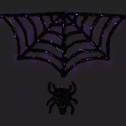 Pre-Lit Spider and Web Outdoor Decoration