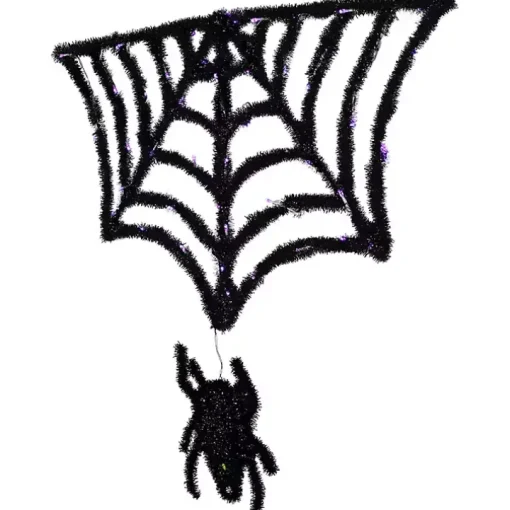 Pre-Lit Spider and Web Outdoor Decoration