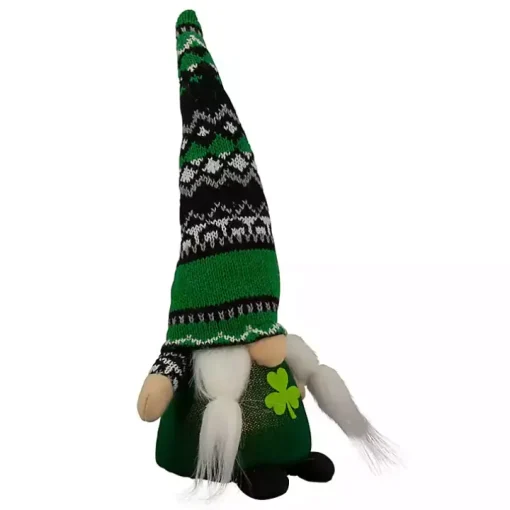 Pre-Lit St. Patrick's Day Girl Gnome Figurine