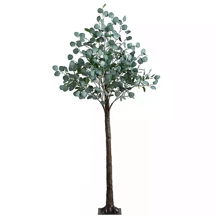 Pre-Lit Warm LED Eucalyptus Plant, 6 ft.