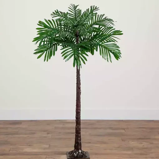 Pre-Lit Warm LED Palm Tree, 4 ft.