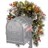Pre-Lit Wintry Pine Mailbox Swag