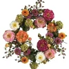 Pretty Peony Garden Mix Wreath