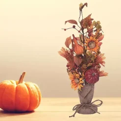 Pumpkin and Sunflower Harvest Arrangement