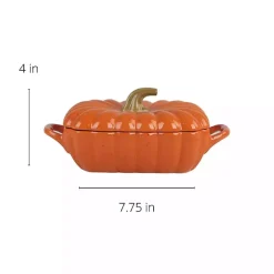 Pumpkin Casserole Dish and Gravy Boat