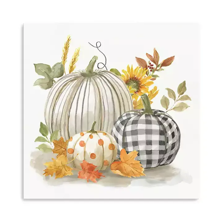 Pumpkin Décor I Canvas Art Print, 30x30