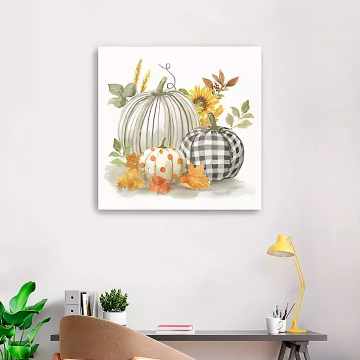 Pumpkin Décor I Canvas Art Print, 30x30