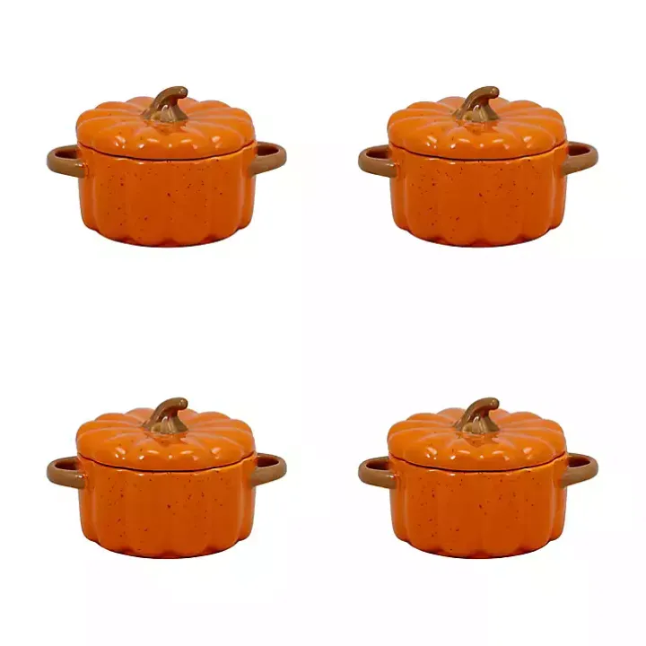Pumpkin Mini Tureens, Set of 4