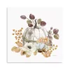 Pumpkin with Florals Canvas Art Print