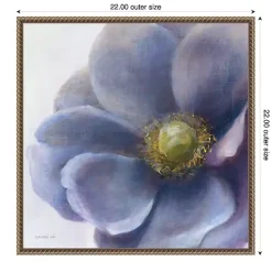 Purple Anemone Framed Canvas Art