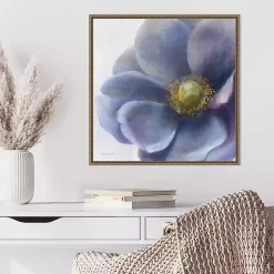 Purple Anemone Framed Canvas Art