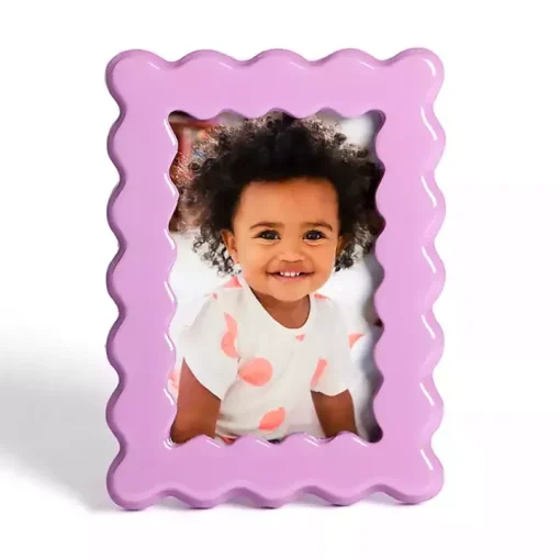 Purple Wavy Layer Picture Frame, 4x6