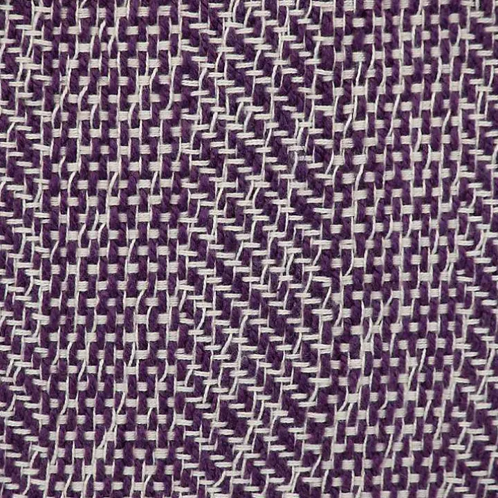 Purple Woven Pom Pom Pillow