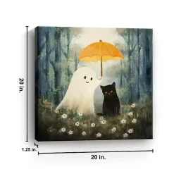 Purranormal Protection Halloween Canvas Art Print