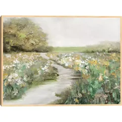 Quiet Meadow Framed Canvas Art Print