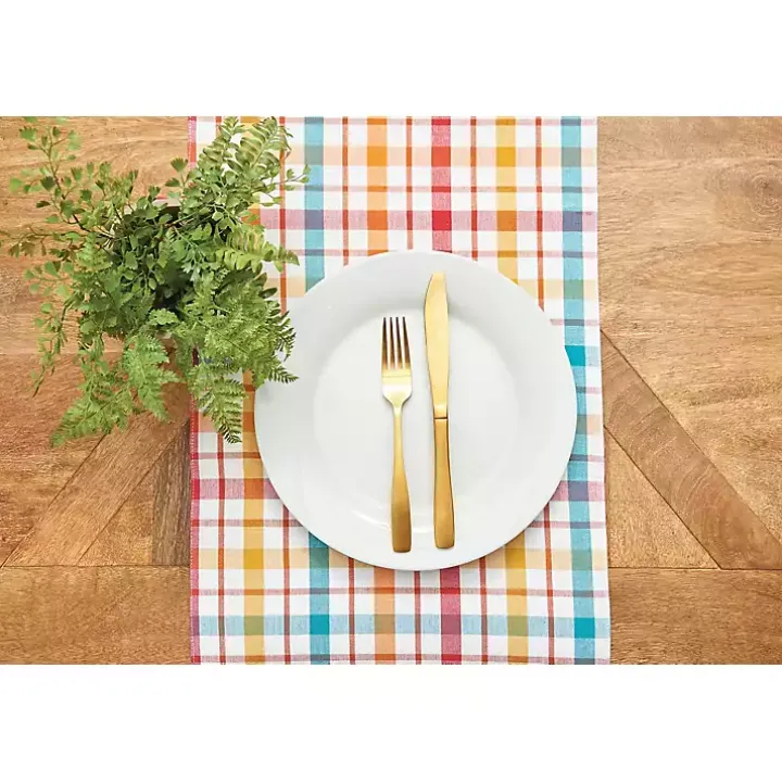 Radley Plaid Reversible Table Runner