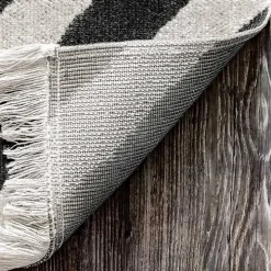 Rain Diamond Fringe Indoor/Outdoor Area Rug, 5x8